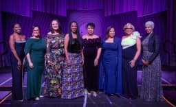 Celebrating the Sistas group on stage